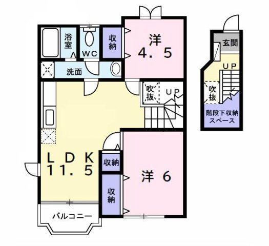 【間取り】 | クレストヒルズＦ