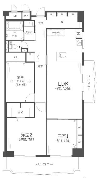 ローズハイツ夙川の画像