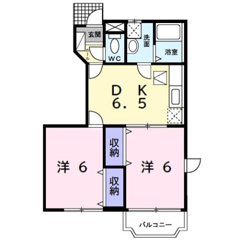 【間取り】 | クレストヒルズＦ