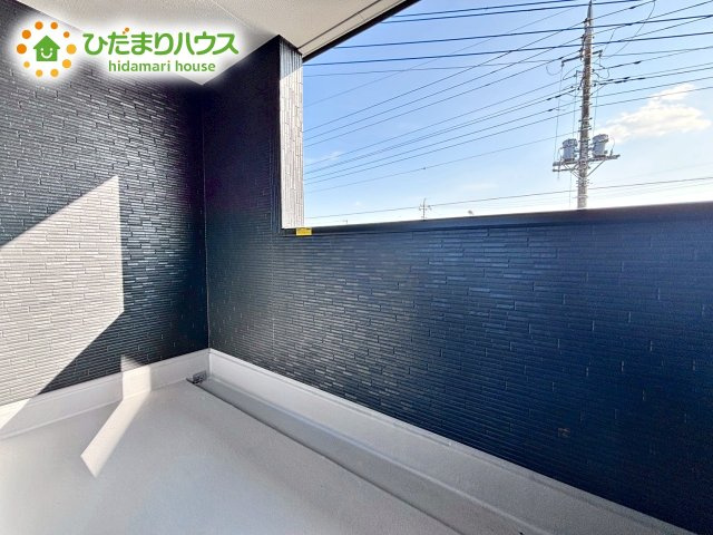 【バルコニー】 | 小美玉市江戸1期　新築戸建 | バルコニー付きなら洗濯物がたくさん干せて乾きやすいですね