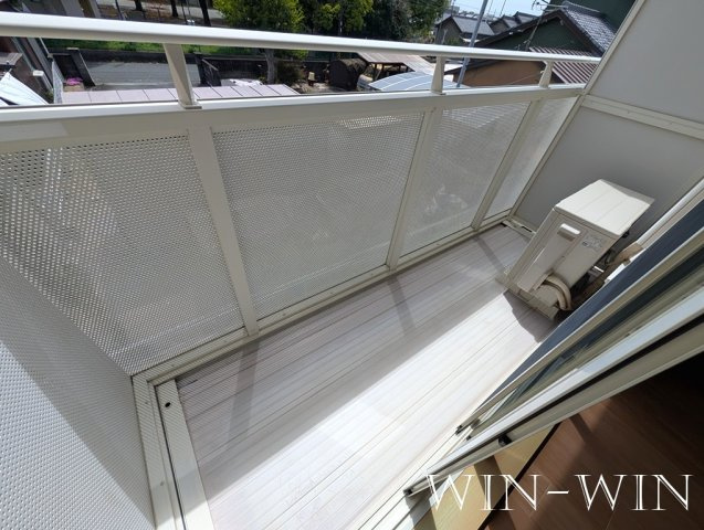 イーストハイム Ⅱのバルコニー|イメージ（同建物内別部屋の写真です）