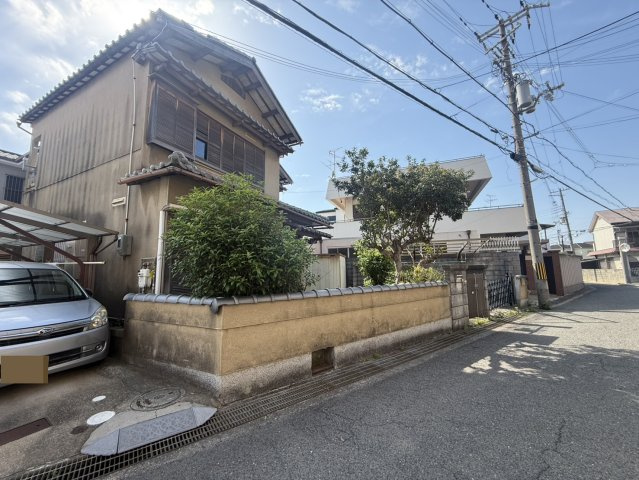 貝塚市鳥羽　古家付き土地の外観