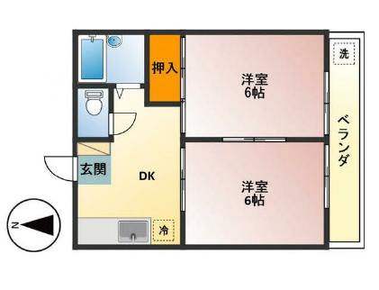 【間取り】 | エステート田園 B