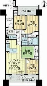 ライオンズ桜山レジデンスの間取り