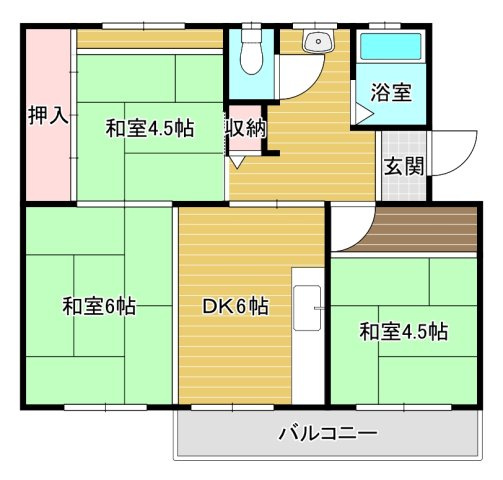 公団狭山住宅28号棟の間取り