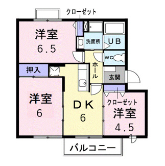 【間取り】 | ヴィレッジトミタＢ | 間取図