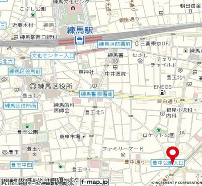 【地図】 | ルーブル練馬弐番館