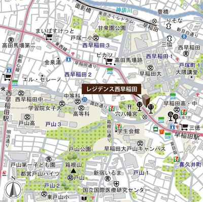 【地図】 | レジデンス西早稲田