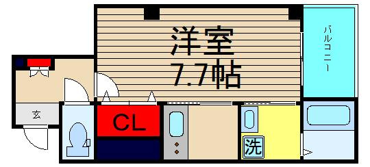 ルミエール難波の間取り