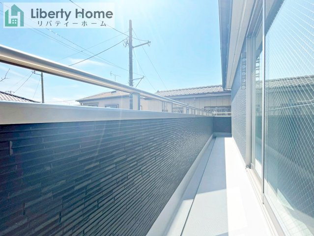 大洗町磯浜町5期　新築戸建のバルコニー