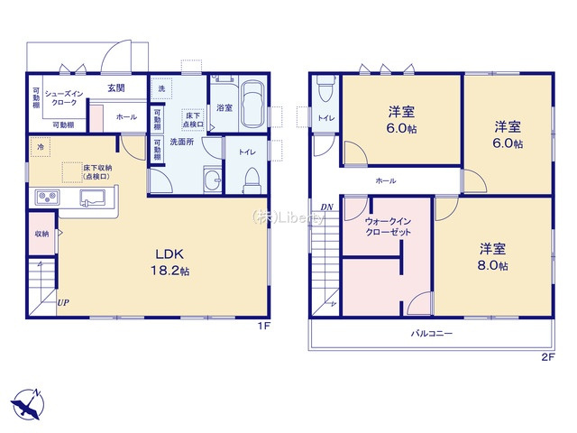 大洗町磯浜町5期　新築戸建の区画図