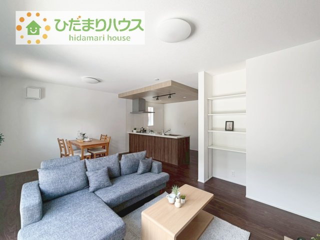 【居間・リビング】 | 我孫子市台田1丁目25-1期　新築戸建　1号棟 | 早くお仕事終わらせて、家に帰りたくなるようなリビングです(^^♪