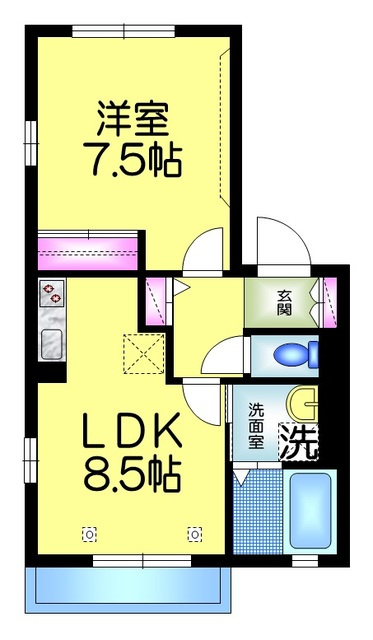 フォレストカントリー２の間取り|★南西角部屋３面窓★