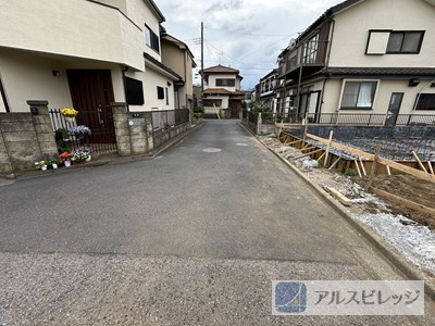 新座市石神1丁目の前面道路含む現地写真|前面道路含む現地写真です