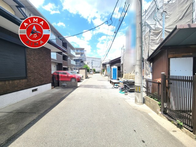 糟屋郡粕屋町大字阿恵第1-2棟（2号棟）の前面道路含む現地写真|前面道路です。
