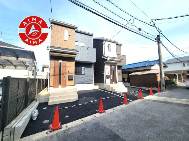 糟屋郡粕屋町阿恵第1-2棟（2号棟）の前面道路含む現地写真|見学の時間などお気軽にお問い合わせ下さい。