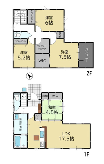 【間取り】 | 糟屋郡新宮町三代西1丁目2期　1号棟（全1棟）【仲介手数料無料・0円】 | 平日、土日祝日もお好きな日時にご見学可能です。お気軽にお問合せ下さい。