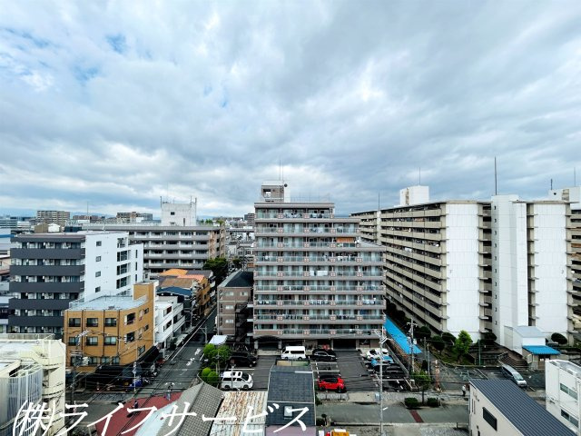 【展望】 | ユニ・アルス新大阪ウエスト | 北側バルコニーからの眺望／１０階部分につき良好です！