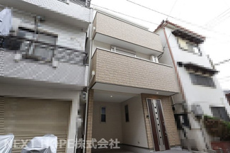 【外観】 | 西淀川区野里２丁目中古戸建 | 2019年２月建築！いつでもご見学できます！