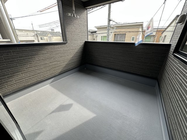 神戸市西区王塚台7丁目新築戸建４号棟のバルコニー