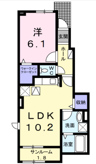 エスポアール姫路東の間取り