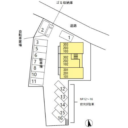 サンラモン覚王山の区画図