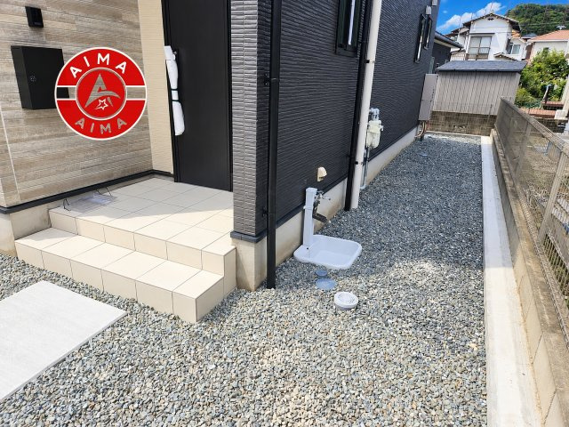福岡市西区上山門2丁目第9-1棟（1号棟）の庭|お庭で自由な時間を過ごせます。