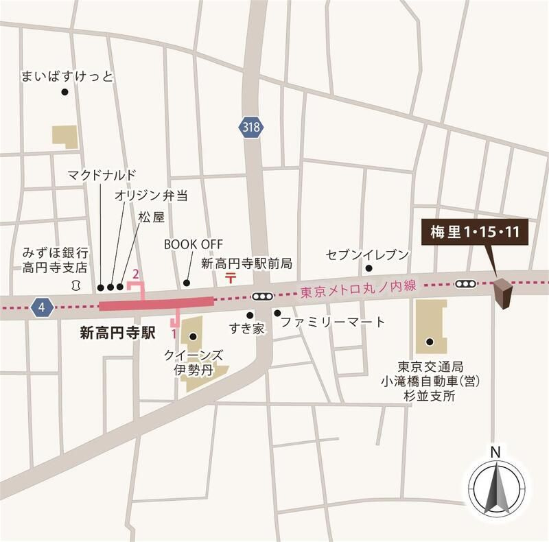 梅里１・１５・１１の地図