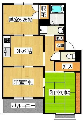 ハイム・みやぼりの間取り