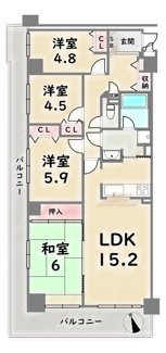 【間取り】 | 鳴滝パークホームズ