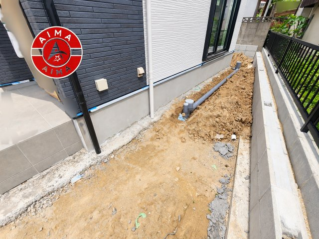 福岡市南区野多目5丁目第5-1棟（1号棟）の庭|お庭で自由な時間を過ごせます。