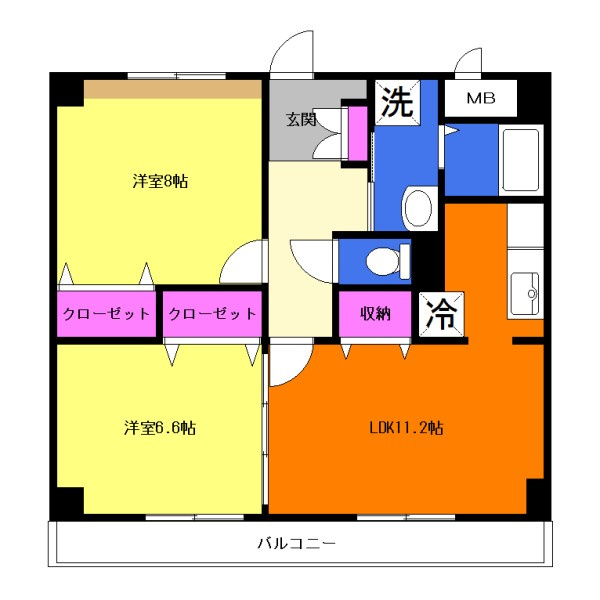 ジェルメ・コムーネの間取り|間取りは現況優先