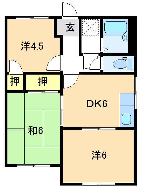 三の宮マンションの間取り