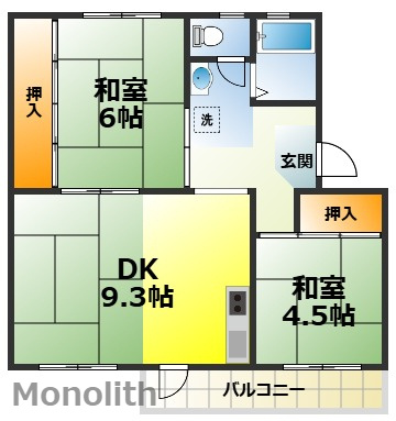 泉北桃山台１丁15号棟の間取り