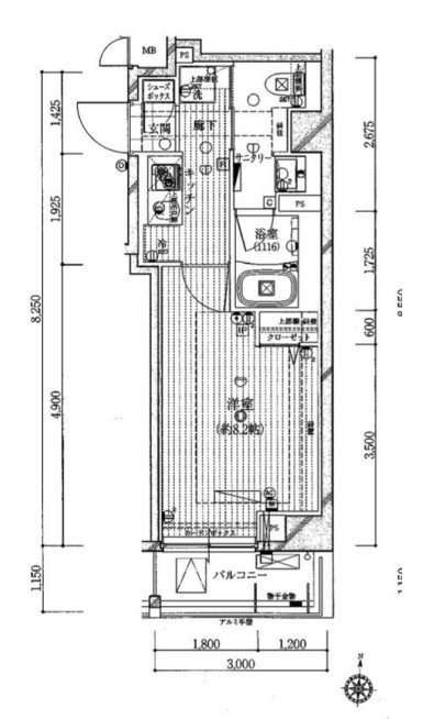 レガリス清澄白河ブロッサムの間取り
