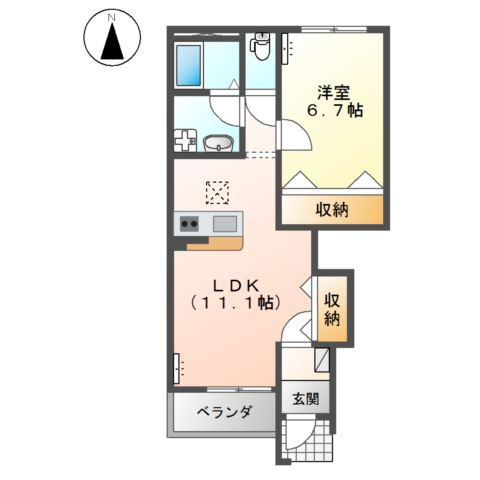 ベル　フルールの間取り