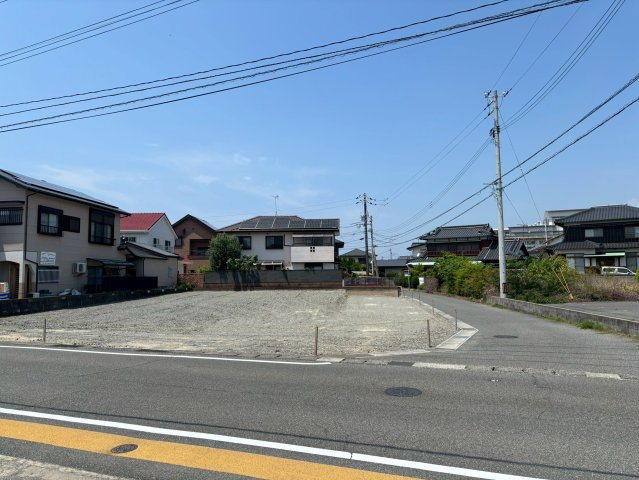 下関市富任町４丁目の売地の前面道路含む現地写真|前面道路　幅員/東4m・南7.5m