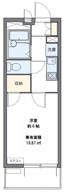 ワコウサンハイツＣ棟の間取り