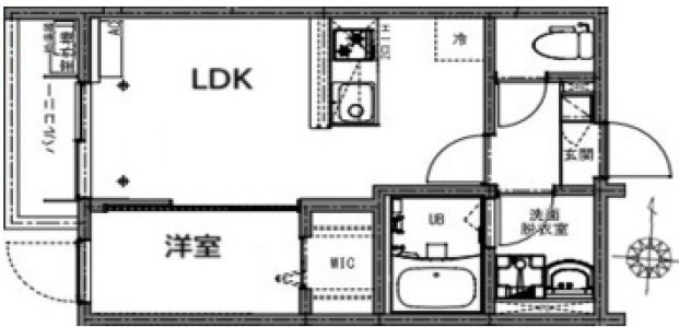 東村山市久米川町４丁目のアパート