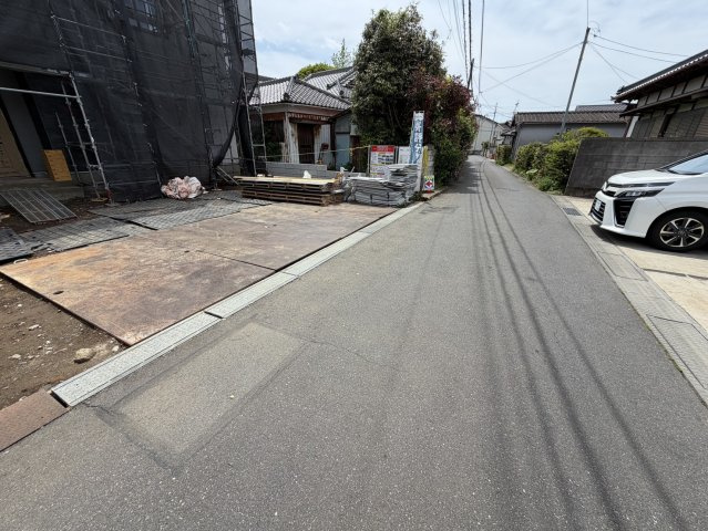新築戸建♪土浦市北荒川沖町の前面道路含む現地写真