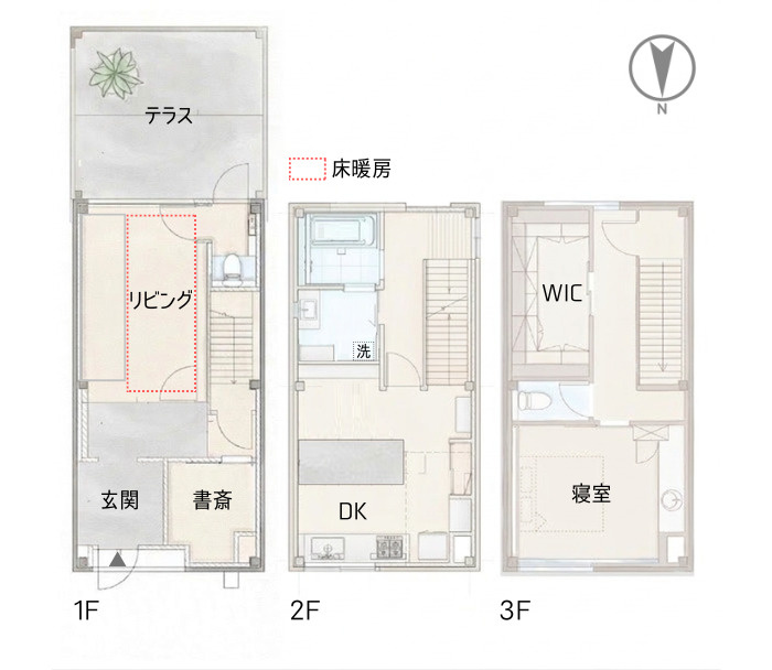 梅小路公園北 洗練の奥に、やさしさ宿る家の間取り