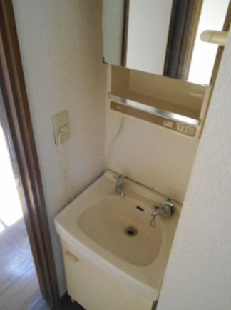 武蔵野市境南町４丁目のアパートの独立洗面台|同タイプ、別部屋のお写真です