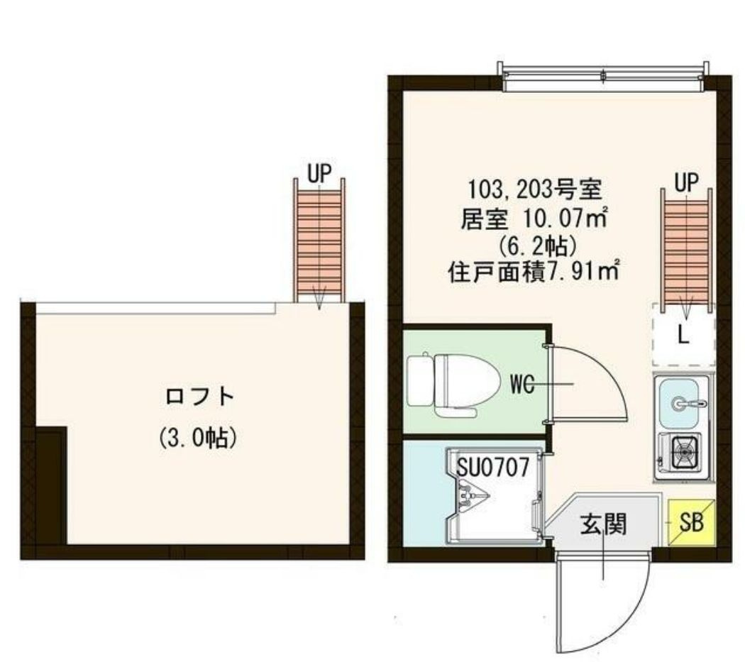 アプリシエイト本駒込の間取り|使用目的色々♪ロフト付です★