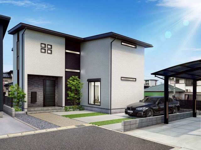下関市富任町４丁目の売地の土地図＋建物プラン例|※ 建物プラン例