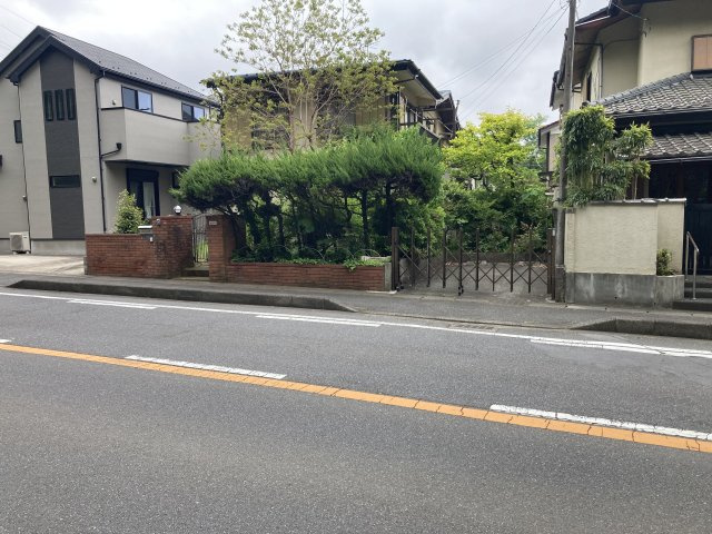 我孫子市湖北台2丁目　売土地の前面道路含む現地写真