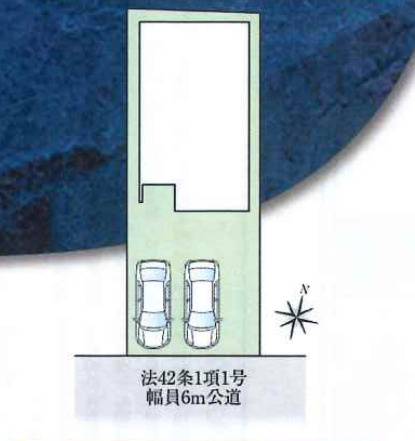 【完成しました！】東海市加木屋町唐畑　全1棟の区画図|全体区画数｜全1棟
◆駐車2台可能！(但し、車種による)
◎まずは、お気軽にお問い合わせください。現地を案内しながら周辺環境も見て頂けます。