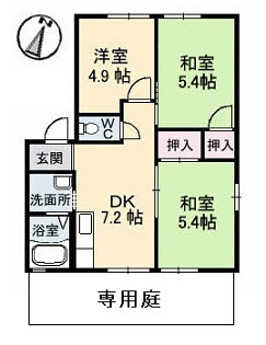 タカセコーポ　Ｃ棟の間取り