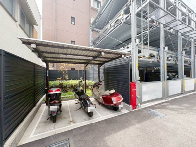 【その他】 | ワコーレ西田辺リーブス | 屋根付きのバイク置場です♪