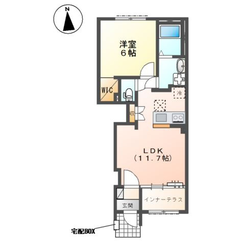 （仮）土浦市乙戸新築アパートの間取り