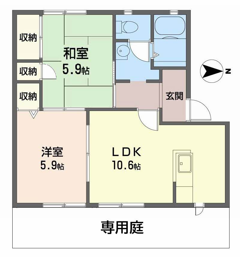 MAIOR YAMATO C棟の間取り
